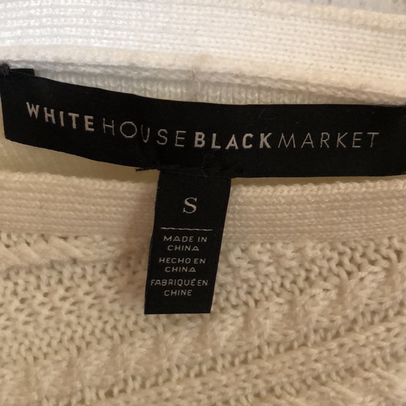 WHBM ivory knit sweater, size small - Picture 3 of 3